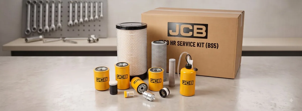 JCB BS5 service filter kit with filters and service parts