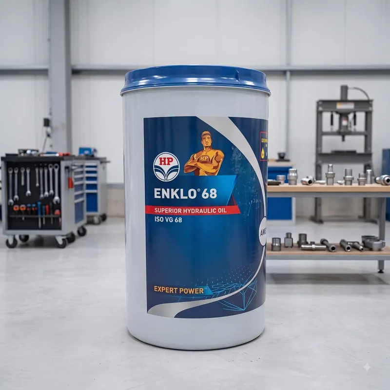 Hydraulic oil container in a clean equipment workshop